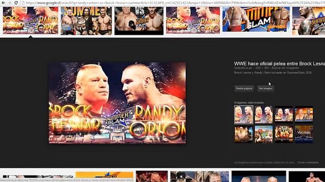 Randy Orton vs Brock Lesner Resultados Draft 2016 смотреть онлайн