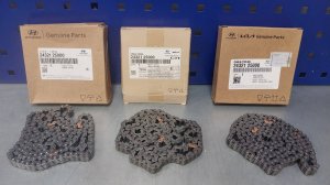 Контрафакт. Цепь ГРМ 2432125000 KIA/Hyundai G4K. 2.0-2.4 Tucson/iX35/SantaFe/Optima/Sorento/Sportage