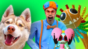 ВСЕ МОНСТРЫ ПРОТИВ ХАСКИ БУБЛИКА!! Мегасборник от Рыжей Сопли!