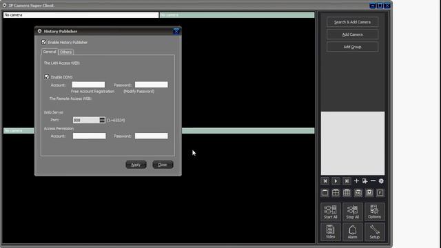 Onlinecamera.net - IP Camera Super Client - Setup