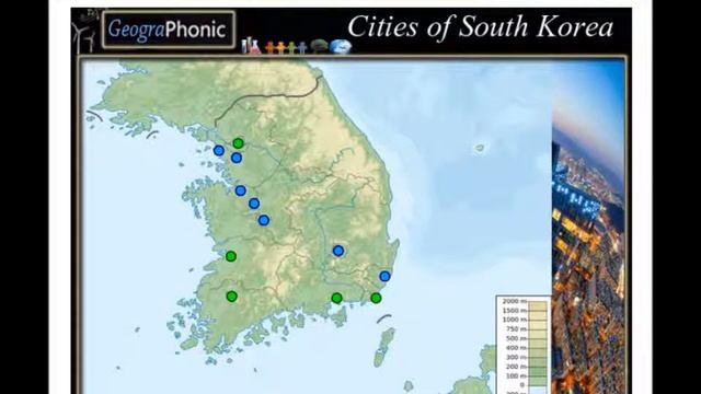 Cities Of South Korea, Geography Of  South Korea,