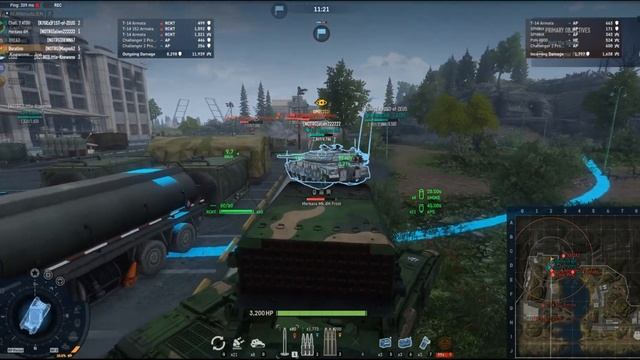 Armored Warfare - Heroic Platooning TOS-1M Buratino смотреть онлайн
