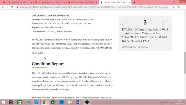 Sotheby's Auction Rundown Part 1 смотреть онлайн