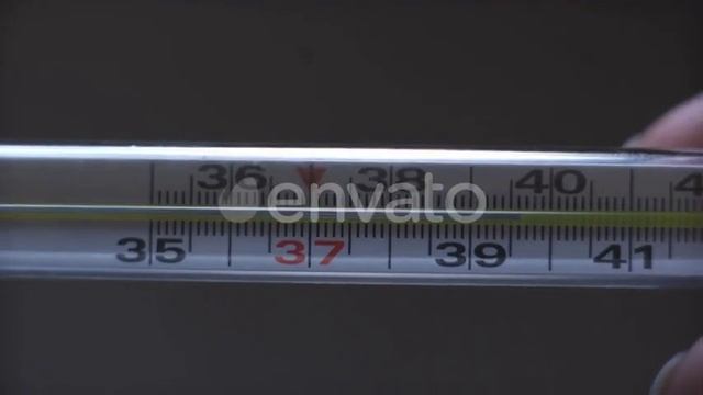 Women's Hands Hold a Mercury Thermometer To Check the Temperature | Stock Footage - Envato elements смотреть онлайн