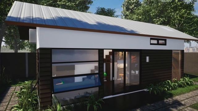 Tiny house 27 m2 (fast motion dengan archicad dan render) смотреть онлайн