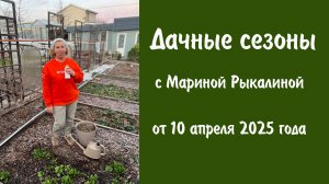 Дачные сезоны с Мариной Рыкалиной от 10 апреля 2025 года