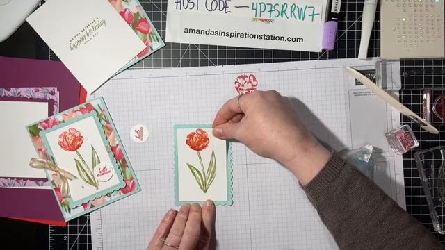 Stampin' Up! Flowering Tulip with Amanda's Inspiration Station смотреть онлайн