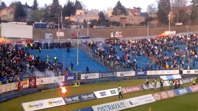 Baník-Sparta 22.3.14 - Začátek bitvy смотреть онлайн