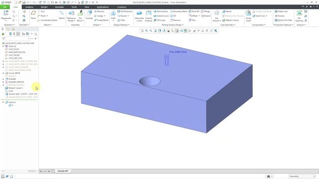 Creo Parametric - Manufacturing - Sand Casting (Part 4) - Core & Cavity смотреть онлайн