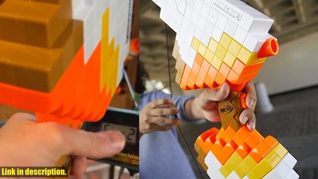 Buy Nerf Minecraft Sabrewing Motorized Blaster Bow, 8 Elite Darts, 8-Dart Clip, Electric Full Auto смотреть онлайн