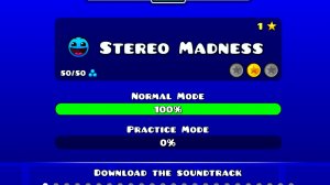Geometry Dash - Stereo Madness (Все монеты)