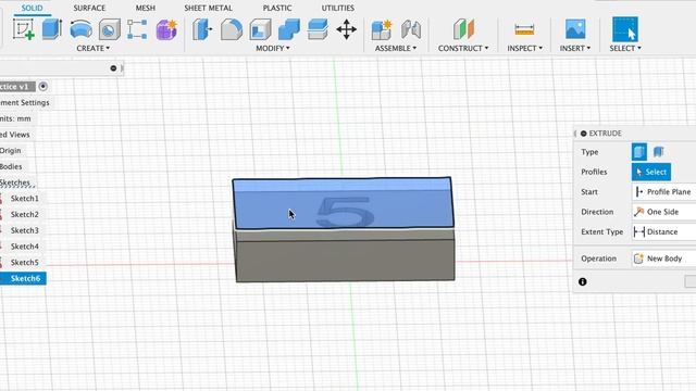 Move Sketch Above Solid Object Fusion 360