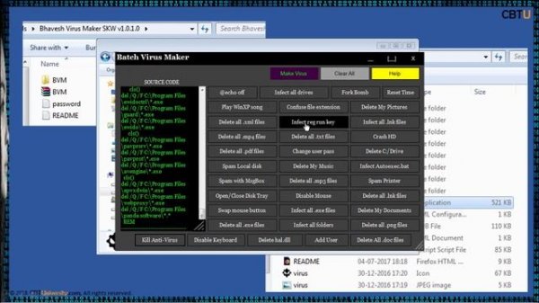 7.6 Virus maker tools -BVM demo