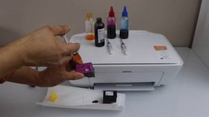 HP DeskJet 2700 Ink Refill - How To Refill Black & Colour Ink Cartridges For printing !