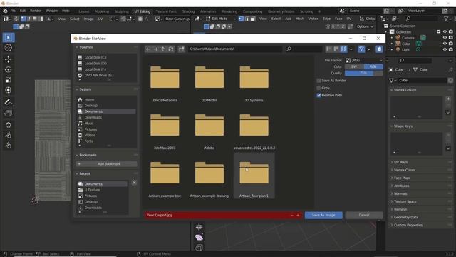 Blender How To Export Texture