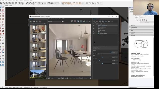 SketchUp Pro 2021 ir V-Ray 5 for SketchUp prisatymas смотреть онлайн