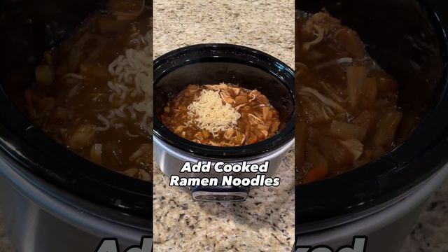 🍜YUMMY Crock-Pot Ramen Teriyaki Bowl! #viralvideo #food смотреть онлайн