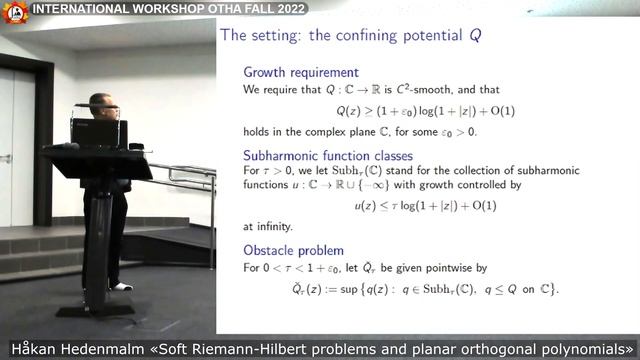 Workshop OTHA Fall-2022 — Håkan Hedenmalm смотреть онлайн