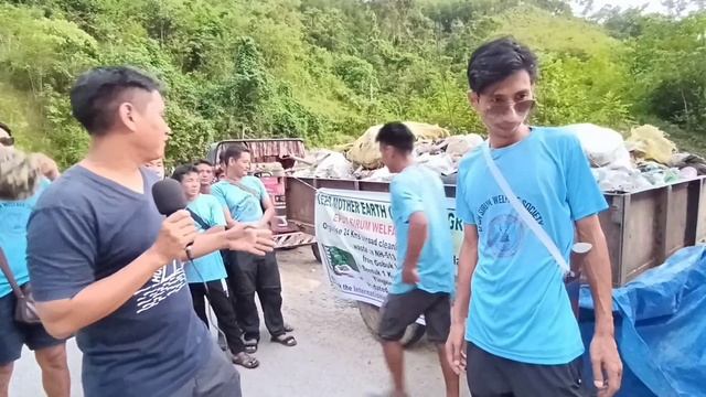 24 km footmarch onroad cleanliness drive of plastic waste on NH-513 by Epum Sirum Welfare society.. смотреть онлайн