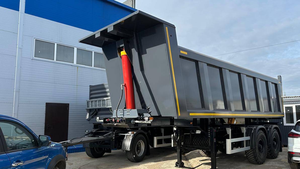 Изготавливаем самосвальный полуприцеп под тягач с КМУ смотреть онлайн