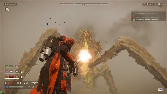 Helldivers 2: flamer VS Bile Titan смотреть онлайн