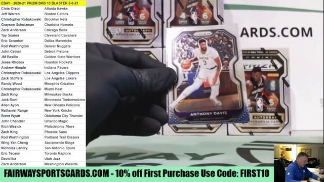 2020-21 Prizm BKB 10 Blaster Box 5-6-21 смотреть онлайн