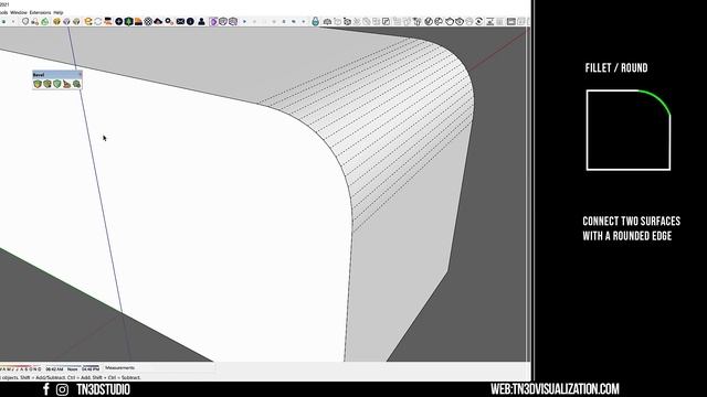 New Bevel For SketchUp Tutorial : New Bevel Edges Plugin | Chamfer, Fillet, And Round Corner