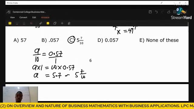 REVISION EXERCISE(2) ON OVERVIEW AND NATURE OF BUSINESS MATHEMATICS WITH BUSINESS APPLICATIONS смотреть онлайн