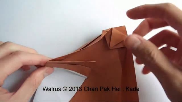 How to fold Origami Walrus 摺紙海象教學 ( Kade Chan ) смотреть онлайн
