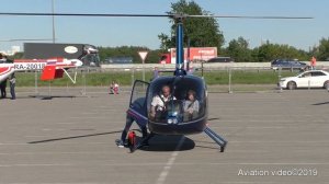 Robinson R66 Turbine. RA-05759. Запуск и взлет.