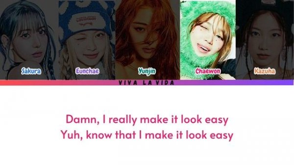 LE SSERAFIM ’EASY’ Lyrics (Color Coded Lyrics)