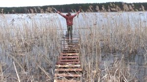 Настил для рыбалки простым способом - тростник теперь не проблема