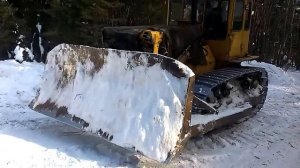 Работа трактора т 130