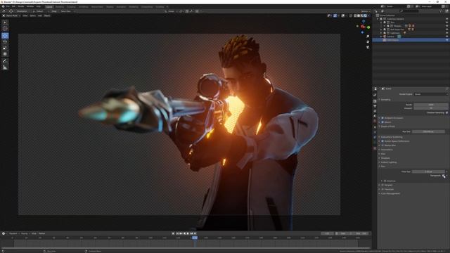 How to Make 3D Valorant Thumbnails Blender Tutorial смотреть онлайн