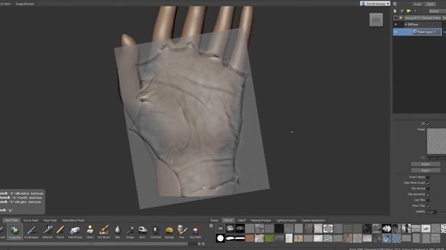 Hand Sculpt & detailing in Zbrush tutorial (HINDI) смотреть онлайн