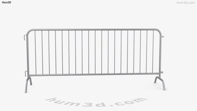 Crowd Control Barrier 3D model by 3DModels.org смотреть онлайн