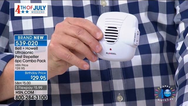 Bell + Howell Ultrasonic Pest Repeller 6piece Combo Pack смотреть онлайн