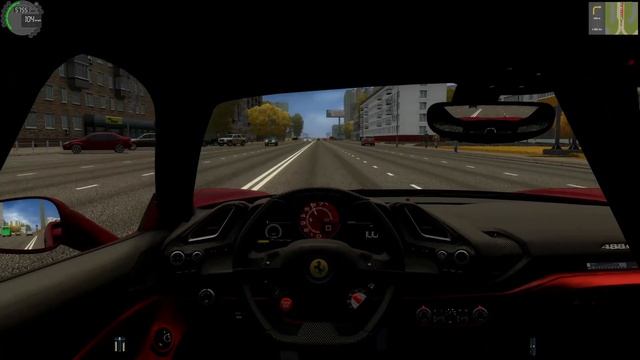 City Car Driving 1.5.9 - Ferrari 488 GTB смотреть онлайн