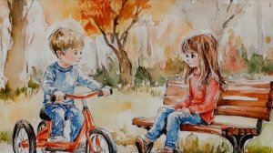 Серёжка и новый велосипед (Мульт песенка детям ❤️)