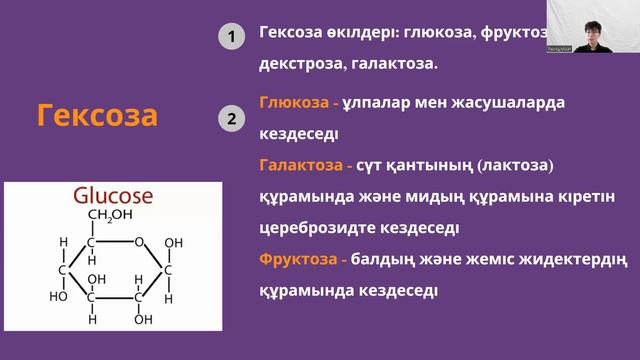 Көмірсудың жіктелуі: моносахарид, дисахарид, полисахарид. смотреть онлайн
