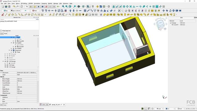 Create Room in FreeCAD BIM | Space Tool смотреть онлайн