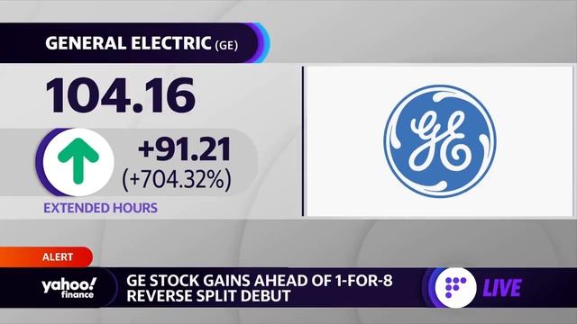 General Electric gains amid 1-for-8 reverse split debut смотреть онлайн