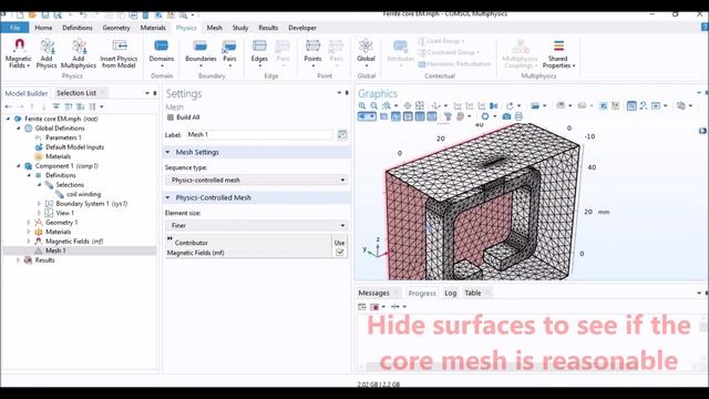 Modelling an AC electromagnet using Comsol Multiphysics смотреть онлайн