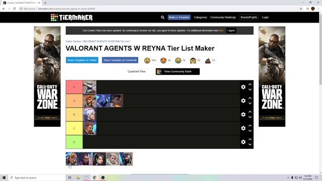 Valorant Tier List! смотреть онлайн