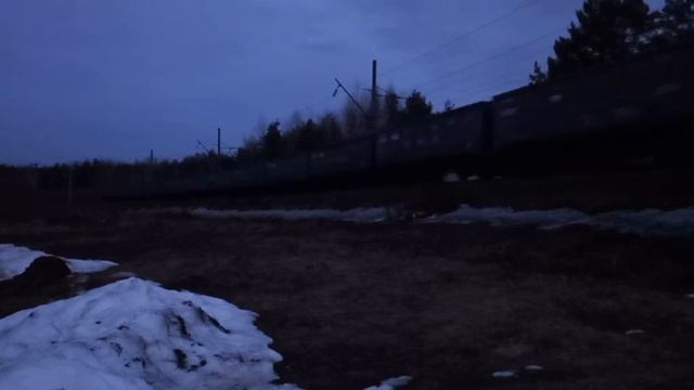 Грузовой состав едет из Кстово смотреть онлайн