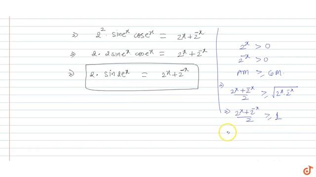 The number of real solutions of `sine^x* cose^x=2^(x-2)+2^(-x-2)` is смотреть онлайн