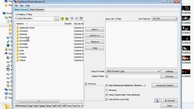 Uso de FastStone Photo Resizer смотреть онлайн