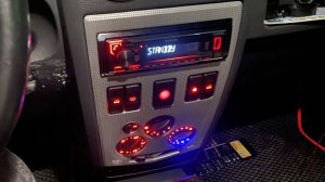 Подсветка ручек печки Логан фаза 1