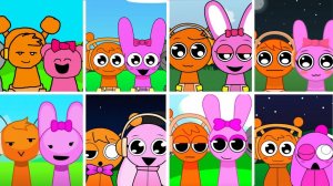 Incredibox - Sprunki, но ТОЛЬКО PINKI и OREN во ВСЕХ Babies Mods | Incredibox Sprunki