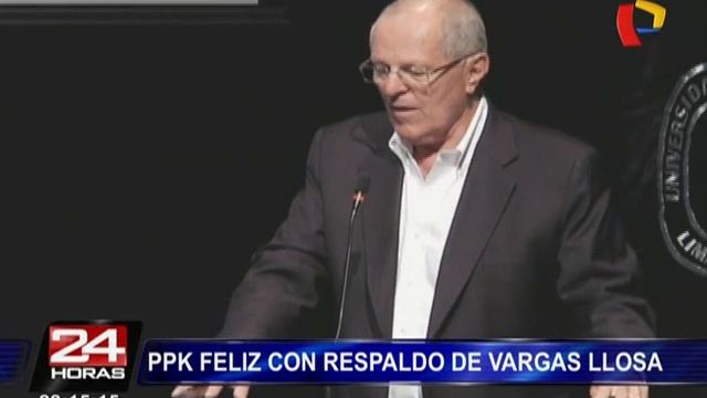 PPK dijo estar contento con respaldo de Mario Vargas Llosa смотреть онлайн